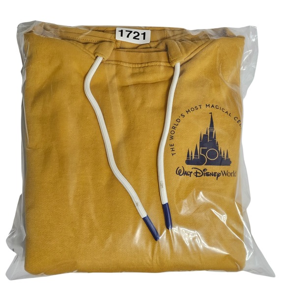 Walt Disney World 50th Anniversary‎ Golden Hoodie Pullover Size Small - Picture 11 of 11